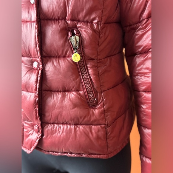 Moncler Deep Red Puffer Jacket - Picture 7 of 17